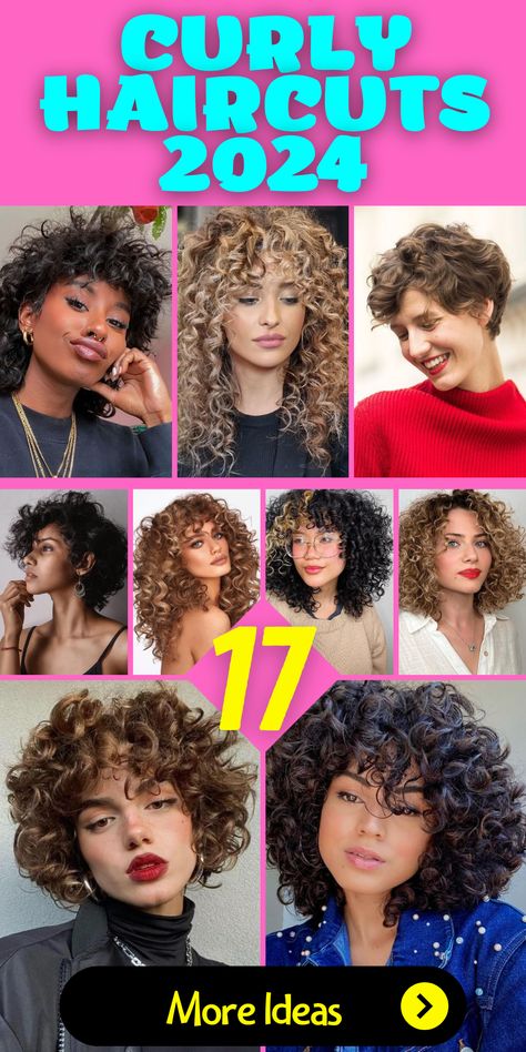 Curly Haircuts 2024: 15 Trendy Ideas for Women Thick Curly Haircuts, Naturally Curly Haircuts, Haircuts For Curly Hair, Medium Curly Haircuts, Layered Curly Haircuts, Thick Curly Hair, Curly Haircuts, Curly Hair Styles Naturally, Medium Curly Hair Styles