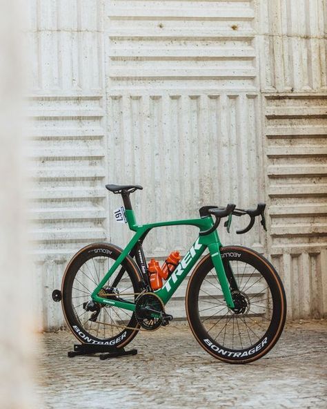 Trek Bicycle Company on Instagram: "With his incredible efforts at #LaVuelta22, @pedersen__mads is riding into the last day of the race on one very special Madone SLR💚 Enjoy a close-up look at this green Madone to celebrate winning the Points Classification at the Spanish Grand Tour! 📷: @cauldphoto, @jozza_cyclingpics #trekbikes #trekmadoneSLR" Ideas, Instagram, Nice, Trek Madone, Trekbikes, Trek Bicycle, Trek Bikes, Racing, Riding