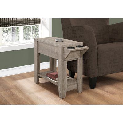 Winston Porter Mcvicker End Table Color: Compact, Home Furniture, Home Décor, Home, End Tables With Storage, Accent Side Table, End Tables, Floor Shelf, Table Furniture