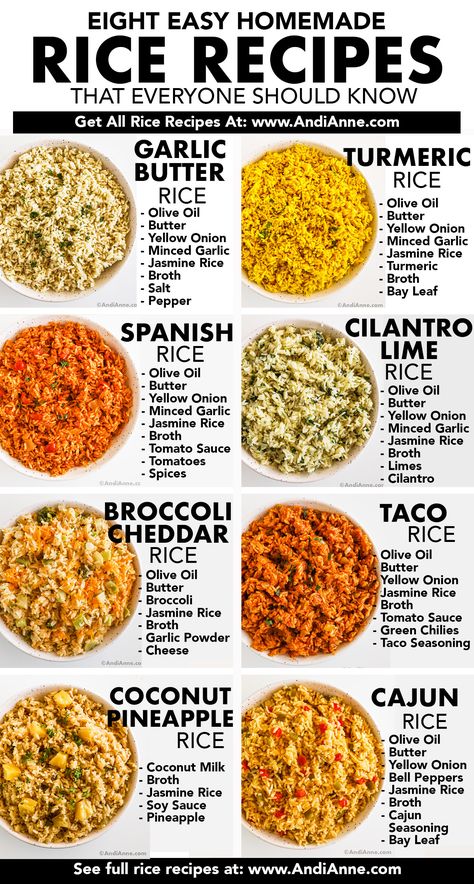 Clean Eating Snacks, Risotto, Slow Cooker Recipes, Healthy Recipes, Pasta, Rice Seasoning, Tumeric Rice, Rice Side Dishes, Rice Bowls Healthy
