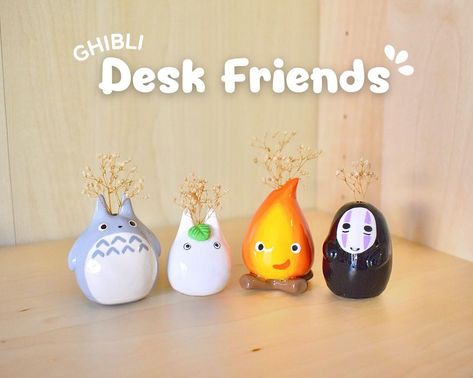 Ghibli Desk Friends officially dropping today as well 12 PM pst! MADE TO ORDER 7-10 business days process (not including shipping) Make… | Instagram Studio Ghibli, Clay Crafts, Totoro, Figurine, Clay Figurine, Small Figurines, Clay Figures, Figurines, Polymer Clay Crafts