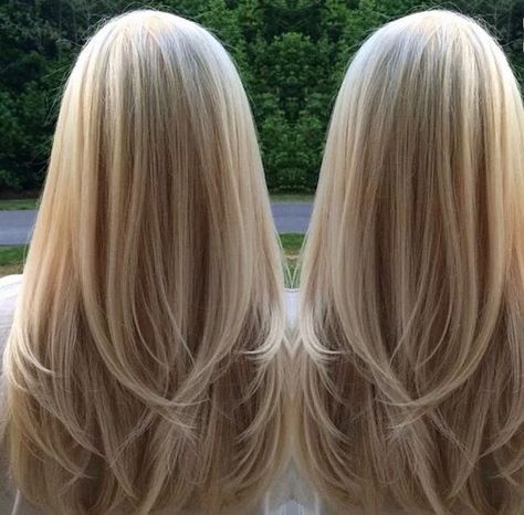 Straight, Sandy Blonde Hair with Layers Hair Styles, Long Hair Styles, Long Layered Hair, Thick Hair Styles, Hair Wigs, Wig Hairstyles, Layered Hair, Long Layers, Hair Transformation