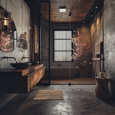 The Beauty of Japanese Bathroom Design - 32 Elements That Will Surprise You Interior, Design, Inspiration, Architecture, Exterior, Dekorasyon, Haus, Styl, Inspo