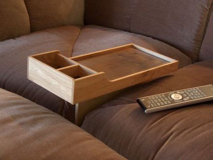 Snack Tray with special design Diy Furniture, Sofas, Couch Tray, Diy Sofa, Diy Couch, Tray Diy, Wooden Couch, Tray, Couch Accessories