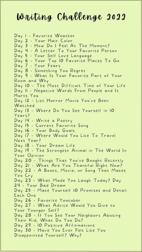 Writing Challenge 2022 Motivation, What To Write About, Things To Write About, Fun Journal Prompts Creative Writing, Things To Write, Write Every Day, Gratitude Journal Prompts, Writing About Yourself, How To Write Better