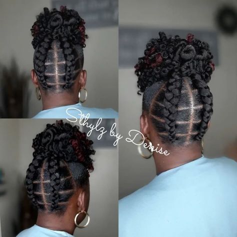 Black Braided Curly Pineapple Updo Braided Hairstyles, Ideas, Nice, Braided Updo Ponytail, Braided Bun Styles, Braided Bun Hairstyles, Braided Updo Styles, Braided Hairstyles Updo, Braided Updo