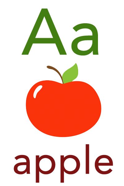 Baby Mozart ABC Flashcard for Children - A for Apple Montessori, Pre K, A Is For Apple, Alphabet For Kids, Kids Abc, Alphabet Preschool, Abc For Kids, Phonics Kindergarten, Flashcards For Kids