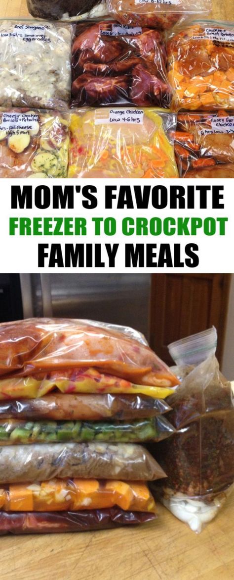 Crockpot Family Meals: Prepare 30 freezer to crockpot meals in 3 hours or 10 meals in 1 hour. Quick and easy dump and go dinners for the week. Freeze, Freezers, Slow Cooker, Freezer Dump Meals Crock Pots, Freezer Crockpot Meals, Family Meals Crockpot, Crockpot Freezer Meals, Dump And Go Crockpot Dinners Easy, Healthy Crockpot Freezer Meals