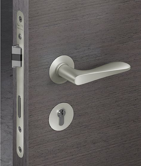 FSB Morrison 1144 Lever Handle and Lock Set, by British designer Jasper Morrison Door Handles, Hardware, Metal, Interior, Lever Handle, Smart Door Locks, Door Levers, Door Locks, Doors And Hardware
