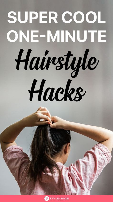 5 Minute Hairstyles, Five Minute Hairstyles, Easy To Do Hairstyles, How To Do Hairstyles, Super Easy Hairstyles, Easy Hair Tutorials, Easy Hairstyles Quick, Easy Hairstyles For Work, Quick Work Hairstyles
