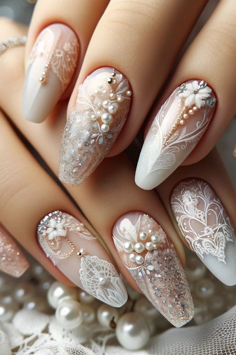 43 Wedding Nails That'll Have You Saying "I Do"