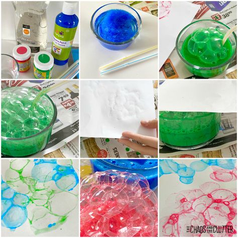 Bubble Painting! Safari, Sensory Play, Diy For Kids, Bubble Activities, Bubble Painting, Projects For Kids, Kids Art Projects, Diy Crafts For Kids, Art Activities For Toddlers