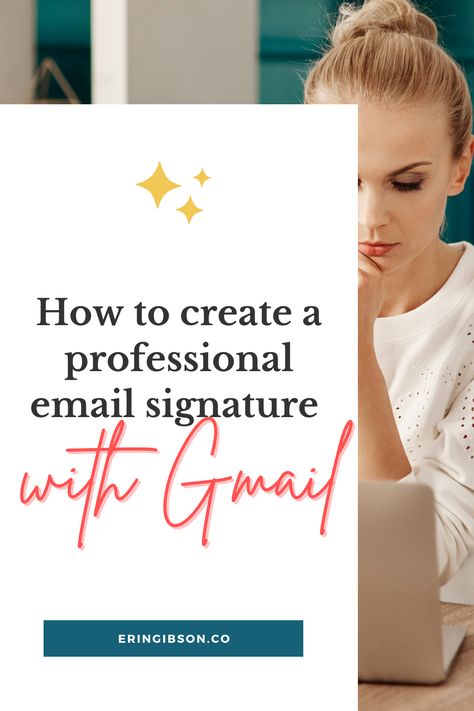 When your very first email goes out to a prospective client, you need to make sure that your email signature is on point. Here's how to quickly and easily create a professional looking signature in Gmail FOR FREE, no silly signature generator required! Professional Email Signature, Email Signatures, Online Business, Business Advice, Online Scheduling, Create Online Courses, Online Courses, Signature Generator, Professional