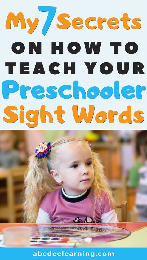 Pre K, Ideas, Sight Words, Play, How To Teach Sight Words Kindergarten, Sight Words For Kindergarten, Sight Words For Preschool, Teaching Sight Words, Learning Sight Words