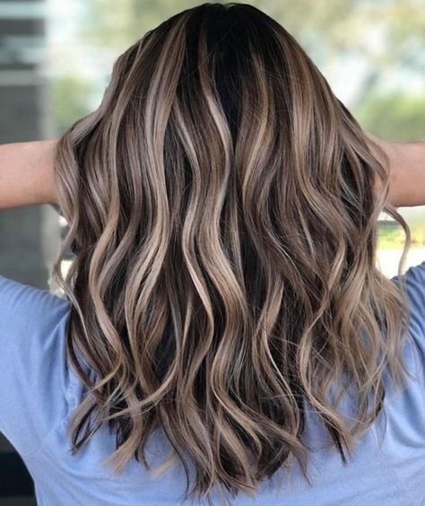 Brown Hair with Highlights and Lowlights Balayage, Brunette Hair, Balayage Highlights, Hair Color Balayage, Brown Hair Balayage, Balayage Hair, Brunette Hair With Highlights, Hair Color Highlights, Brown Hair With Lowlights