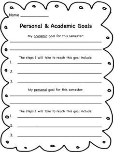 Middle School Student Goal Setting Worksheet                                                                                                                                                      More Middle School Writing, English, Ideas, Student Goal Setting Sheet, Student Goal Sheet, Goal Setting Worksheet, Goal Setting For Students, Goal Setting Activities, Goal Setting School