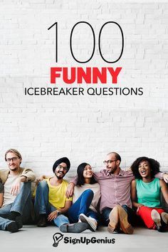 100 Funny Icebreaker Questions to Start Conversations and Get Your Group to Know Each Other. Ideas, Humour, Funny Icebreaker Questions, Ice Breaker Questions, Ice Breaker Games, Funny Ice Breakers, Ice Breaker Games For Adults, Funny Questions, Group Ice Breakers