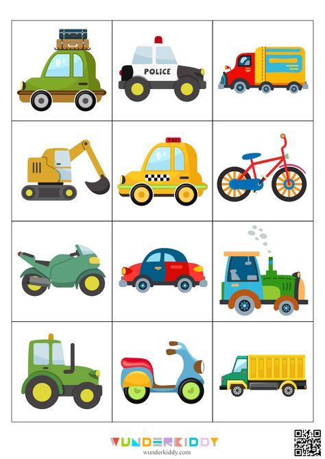 Transportation worksheets help preschoolers get acquainted with types of vehicles in a play form and to develop their logic, attentiveness, and fine motor skills. The game task is to identify how transportation moves and find the correct shadowbox. Print out the types of transportation worksheets for free and cut out all the cards with vehicles. Mix up all the cards and invite your child to take cards one by one, name the vehicle, mode of transportation (land, sea or air), and then find the c... Worksheets, Montessori, Transportation Preschool Activities, Transportation Theme Preschool, Transportation Chart, Transportation Worksheet, Transportation Activities, Preschool Charts, Transportation Theme