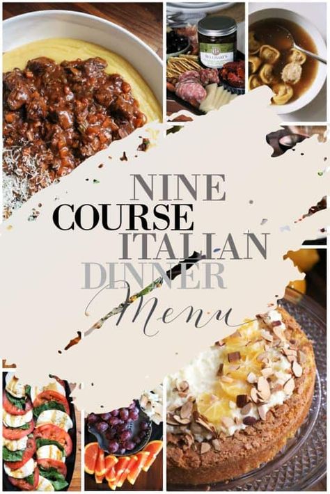 What's better than an entire day dedicated to eating? Be the ultimate host with these menu suggestions for a Nine Course Italian Dinner party. Wines, Fresco, 4 Course Dinner Menu Ideas, Course Meal, Five Course Meal Menu Dinners, Dinner Menu, Dinner Party Planning, Summer Dinner Party Menu, Italian Food Menu