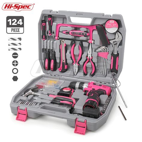 Gadgets, Tool Set, Tool Kit, Cheap Power Tools, Power Tool Set, Electric Screwdriver, Garage Tools, Hand Tool Set, Pink Tool Set