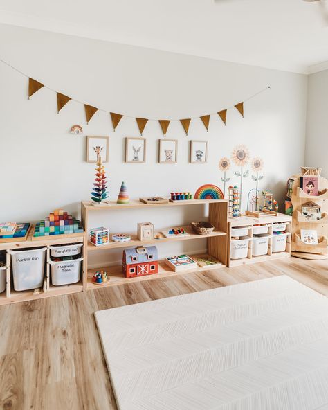 Child's Room, Montessori, Kids Room Inspiration, Toddler Playroom, Kids Playroom, Toddler Room, Kids Bedroom, Baby Playroom, Playroom Design