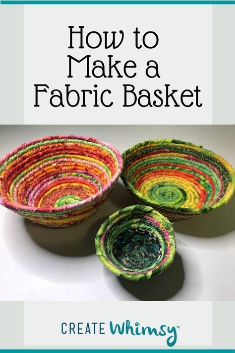Diy, Ideas, Crochet, Crafts, Inspiration, Patchwork, Fabric Basket Tutorial, Sewing Baskets, Fabric Bowls