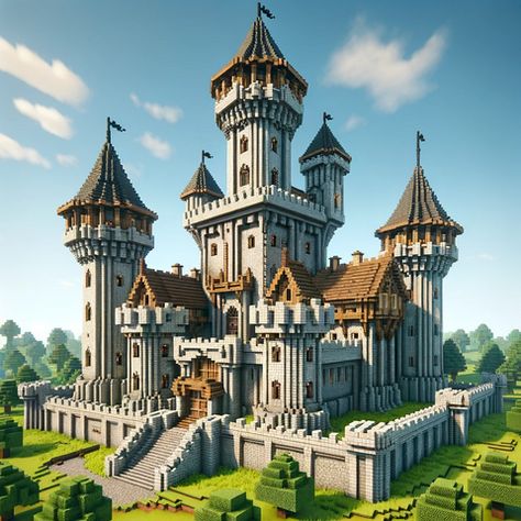 Minecraft Buildings, Minecraft Mountain Castle, Minecraft Castle Walls, Minecraft Small Castle, Minecraft Castle Blueprints, Minecraft Medieval Castle, Minecraft Castle Designs, Minecraft Medieval House, Minecraft Plans