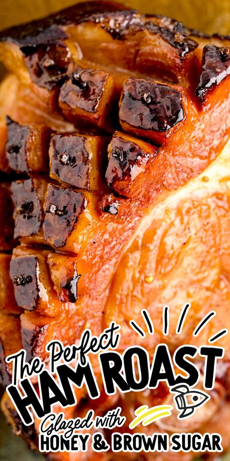 Hickory Smoked Ham Recipe, Smoked Ham Recipe, Honey Roast Ham, Half Ham Recipe, Boneless Ham Recipe, Honey Baked Ham Recipe, Roasted Ham, How To Cook Ham, Tender Meat