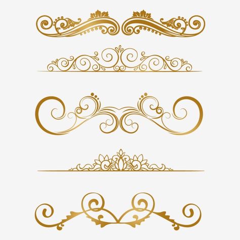 Floral, Henna Designs, Design, Invitations, Vintage, Gold Border Design, Gold Border, Gold Pattern, Gold Design