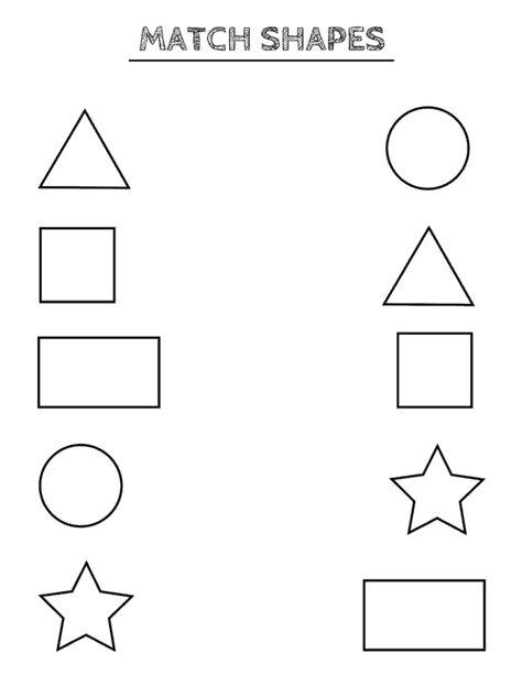 Free printable shapes worksheets for toddlers and preschoolers. Preschool shapes activities such as find and color, tracing shapes and shapes coloring pages. Pre K, Shape Worksheets For Preschool, Shapes Worksheets, Preschool Tracing, Math Activities Preschool, Preschool Shapes, Worksheets For Kids, Kids Worksheets Preschool, Preschool Writing