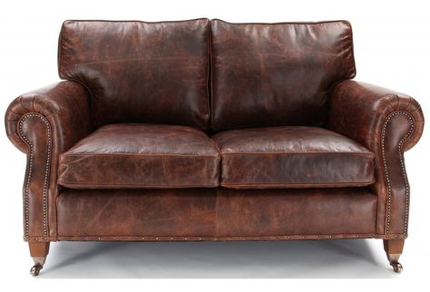 Hepburn | Shabby Chic Vintage Leather Small 2 Seater Sofa Porche Vintage, Shabby Chic Apartment, Best Leather Sofa, Shabby Chic Nursery, Shabby Chic Table, Shabby Chic Fabric, Chic Wallpaper, Shabby Chic Curtains, Shabby Chic Living