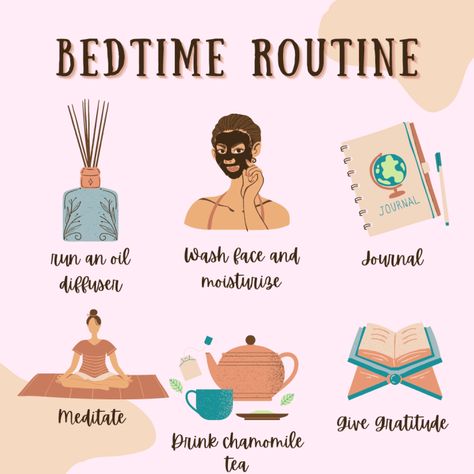 Even adults need a bedtime routine! ✨ #Sleep #HealthyHabits #CreatingHealthyHabits Motivation, Life Hacks, Fitness, Self Care Routine, Self Care Activities, Self Care, Self Improvement Tips, Bedtime Routine, How To Sleep Faster