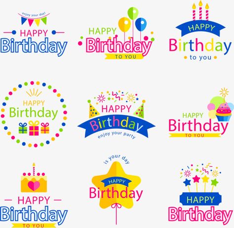 Birthday Stickers, Birthday Printables, Happy Birthday Printable, Birthday Badge, Birthday Labels, Birthday Tags, Happy Birthday Png, Happy Birthday Tag, Birthday Background