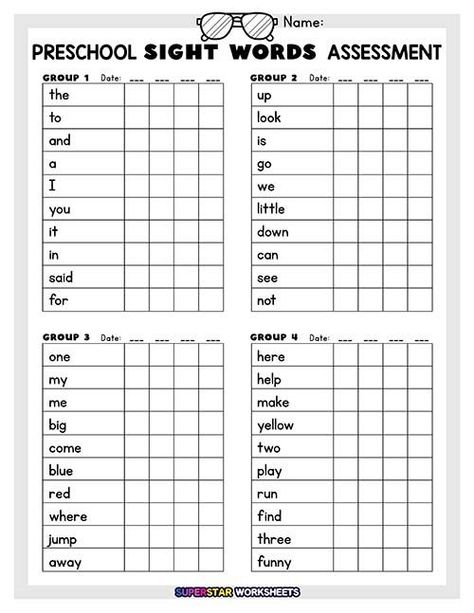 Our Dolch sight word assessments provide teachers in preschool through third grade with an assessment tool that is low-prep and super engaging for students. Simply print the student pages, cut in half, and assess students' knowledge of sight words today! #assessment #sightwords #Dolchsightwords #prektothirdgrade #worksheets #printables #assessyourknowledge Ea, Ideas, Sight Words, Phonics Assessments, Sight Word Flashcards, Sight Word Worksheets, Second Grade Sight Words, Sight Word Reading, Sight Words List
