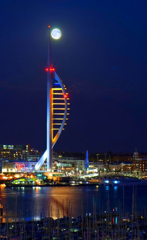 Spinnaker Tower, Portsmouth, UK Southampton, Places, Architecture, Lake District, Portsmouth, Portsmouth Harbour, Portsmouth England, Tower, Isle Of Wight