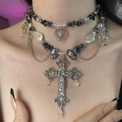 Look what I just sold on Depop 🙌 https://depop.app.link/mM8b6x3kPxb Bijoux, Piercing, Vintage, Outfits, Gothic Jewellery, Goth Fairy, Gothic Jewerly, Styl, Fantasy Jewelry