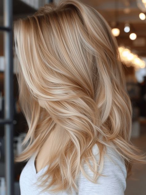 The Radiant Glow of Strawberry Blonde Hair: 37 Ideas for 2024 Balayage, Strawberry Blonde, Blonde Highlights, Blondes, Light Strawberry Blonde, Light Auburn Hair Color, Copper Blonde, Light Blonde, Natural Strawberry Blonde Hair