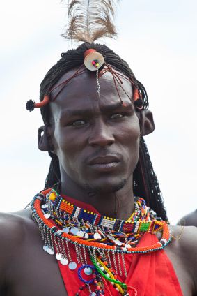 masai man Africa, Gaya Rambut, Afro, African, Costume, Tribal Face, Tribal People, African People, African Beauty