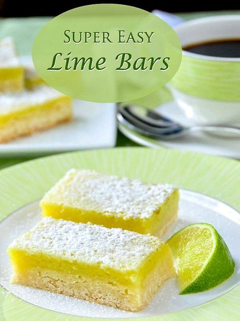 Dessert, Desserts, Lime Bars, Key Lime, Best Lemon Bars, Homemade Lemon Bars, Lemon Bars Easy, Lemon Bars Recipe, Gooey Lemon Bars