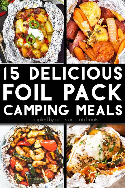 Camper, Inspiration, Camping, Rv, Summer, Camp Meals Easy, Camping Foil Meals, Camping Foil Dinners, Foil Meals For Camping