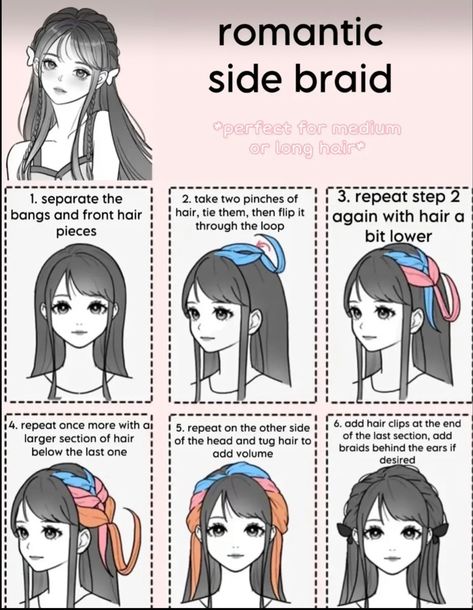 Gaya Rambut, Anime Hair, Hair Style Korea, Kawaii Hair Tutorial, Rambut Dan Kecantikan, Kawaii Hairstyles, Haar, Cute Hairstyles, Chinese Hairstyle