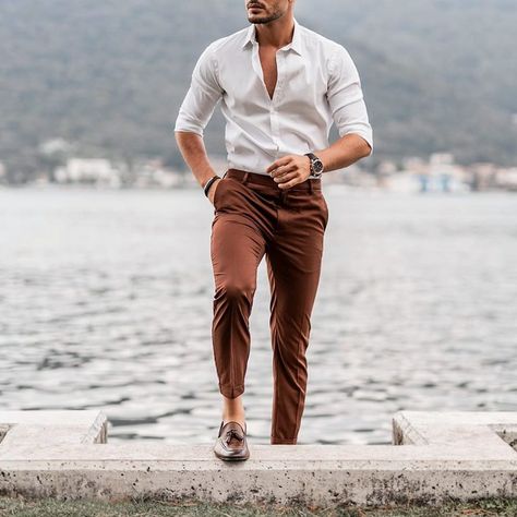 Rate this outfit 1-10 😍👌🏽 #menwithclass Outfits, Men Casual, Formal Men Outfit, Stylish Mens Outfits, Formal Shirts For Men, Mens Casual Dress Outfits, Mens Casual Outfits, Mens Casual Dress, Mens Business Casual Outfits