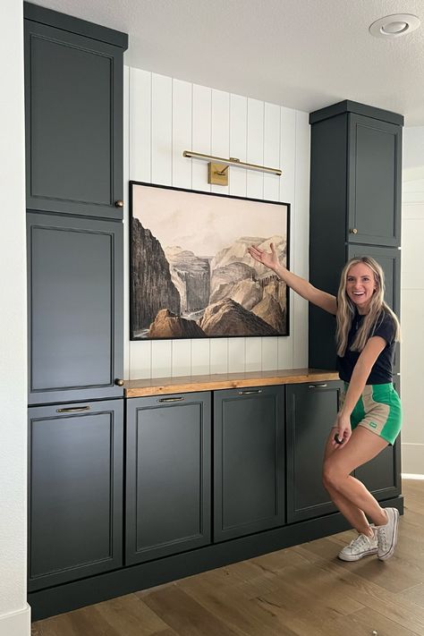 I've been working on this project for awhile now and I am so excited to share my how to guide: hallway cabinet storage reveal.