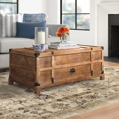 Home Décor, Design, Coffee Tables, Diy, Wood Lift Top Coffee Table, Lift Top Coffee Table, Coffee Table With Wheels, Coffee Table With Storage, Rustic Trunk Coffee Table