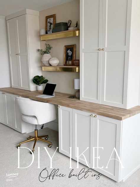 DIY Ikea Office Built Ins ✨ | Gallery posted by Lauren Burke | Lemon8