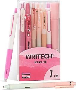 Cute Pink Nails, Gel, Cute Pens, Cute Stationary, Pen, Gel Pens, Pink Highlights, Purple Pen, Highlighter Pen