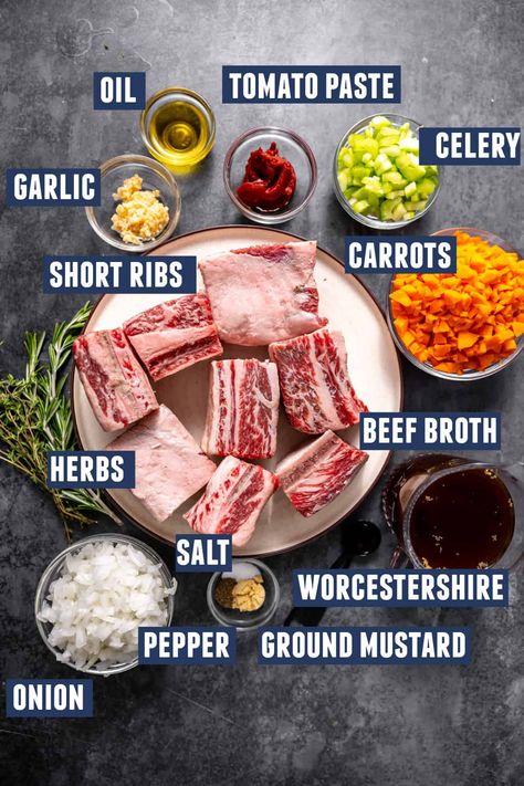 Braised Short Ribs Beef Recipes, Nutrition, Protein, Bacon, Art, Pasta, Foodies, Braised Short Ribs Recipe, Braising Ribs Recipe