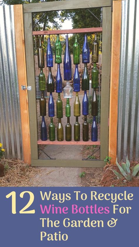 Re-purpose Your Used Wine Bottles As Garden Art With These 7 Great Ideas… You may have some old wine bottles around your home from a memorable holiday family get-together or maybe a wedding. Why not keep those memories alive in a new fashion by up-cycling those bottles? Decoration, Yard Art, Recycled Wine Bottle, Recycled Wine Bottles, Wine Bottle Outdoor, Recycled Bottle Crafts, Wine Bottle Garden, Bottle Garden, Wine Bottle Wind Chimes