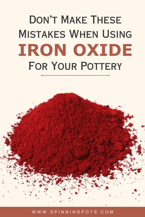 Discover essential pottery tips to avoid common mistakes when using iron oxide for your ceramics. Learn from expert advice and elevate your pottery game! Decoupage, Glazes For Pottery, Pottery Glazes, Pottery Techniques, Glazing Techniques, Beginner Pottery, Ceramic Iron, Pottery Pieces, Ceramic Glaze Recipes