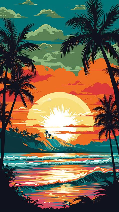 Nature, Beach Wallpaper, Paradise Wallpaper, Beach Sunset Wallpaper, Sunset Wallpaper, Tropical Wallpaper, Surf Wallpaper, Sunset Art, Scenery Wallpaper